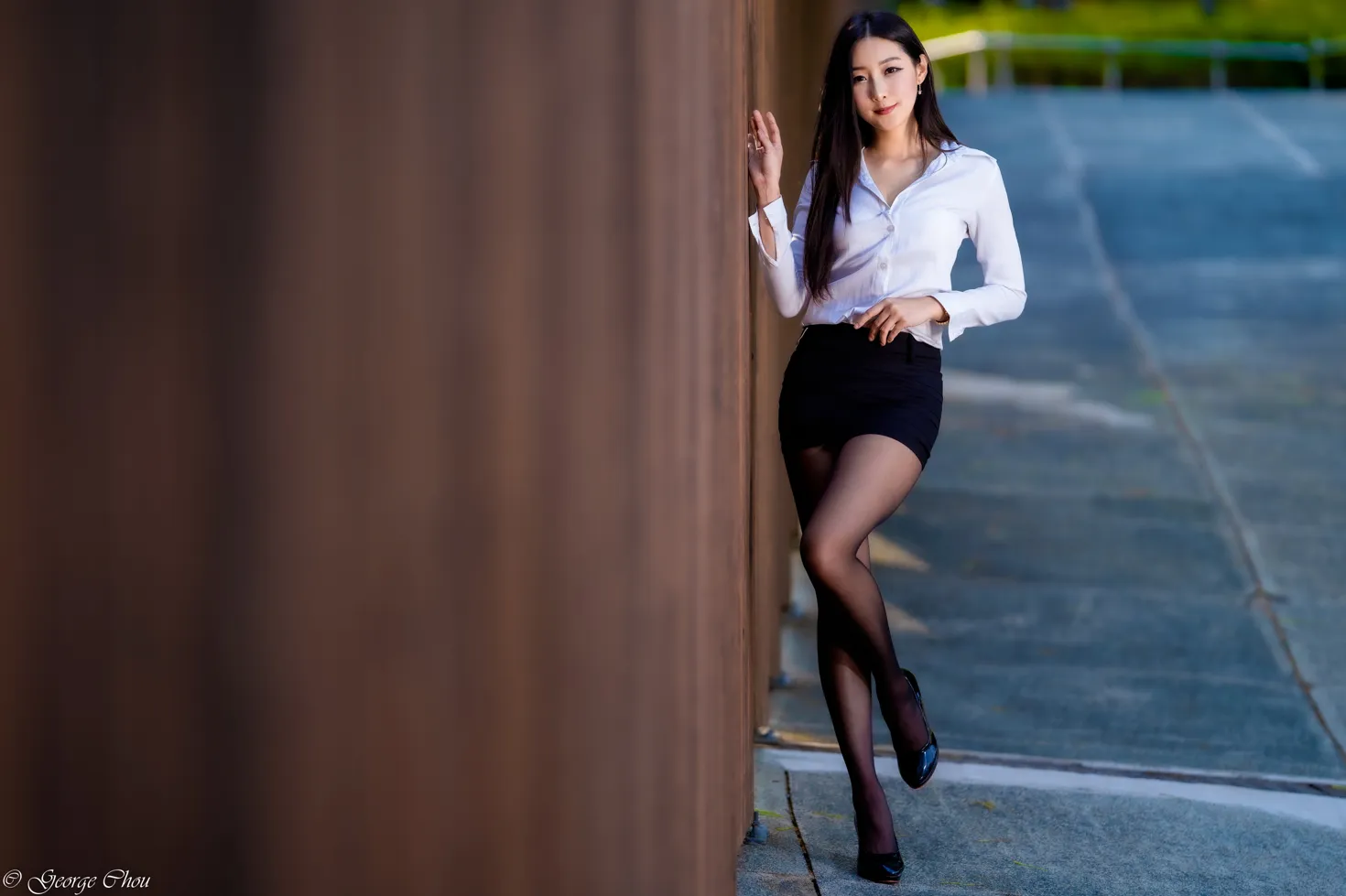 [爱美足] NO.131 吴小葵 OL黑丝高跟美腿 街拍#[39P]-1