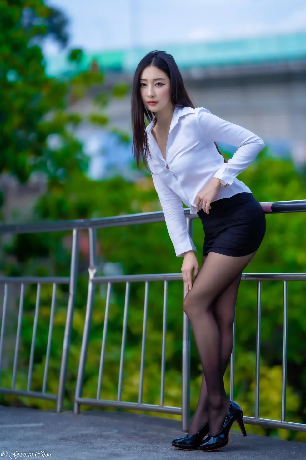 [爱美足] NO.131 吴小葵 OL黑丝高跟美腿 街拍#[39P]-1