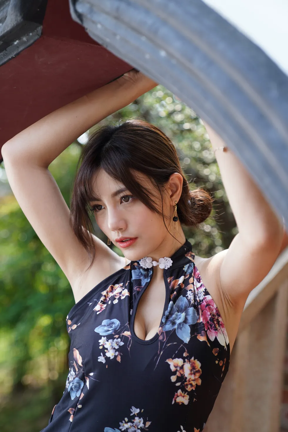 [爱美足] NO.104 陈葳 蓝花短旗袍高跟美腿 街拍#[117P]-6