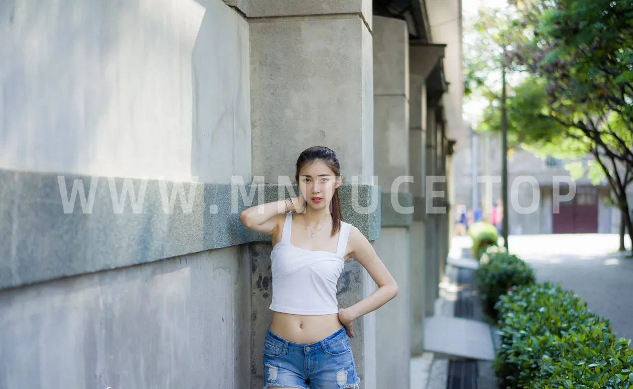 [爱美足] NO.186 金允乔 露肚牛仔短裤凉高美腿 街拍#[47P]-5