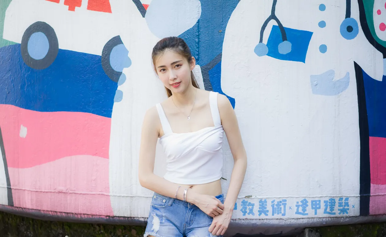 [爱美足] NO.186 金允乔 露肚牛仔短裤凉高美腿 街拍#[47P]-10