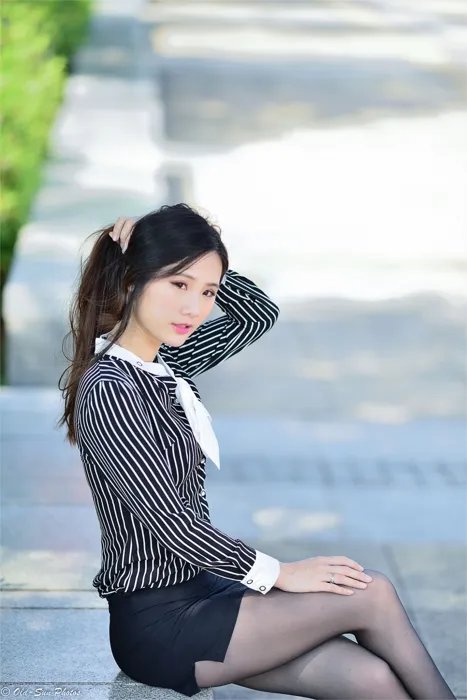 [爱美足] NO.026 美模 小米 新任小秘书黑丝职业装 街拍#[50P]-2