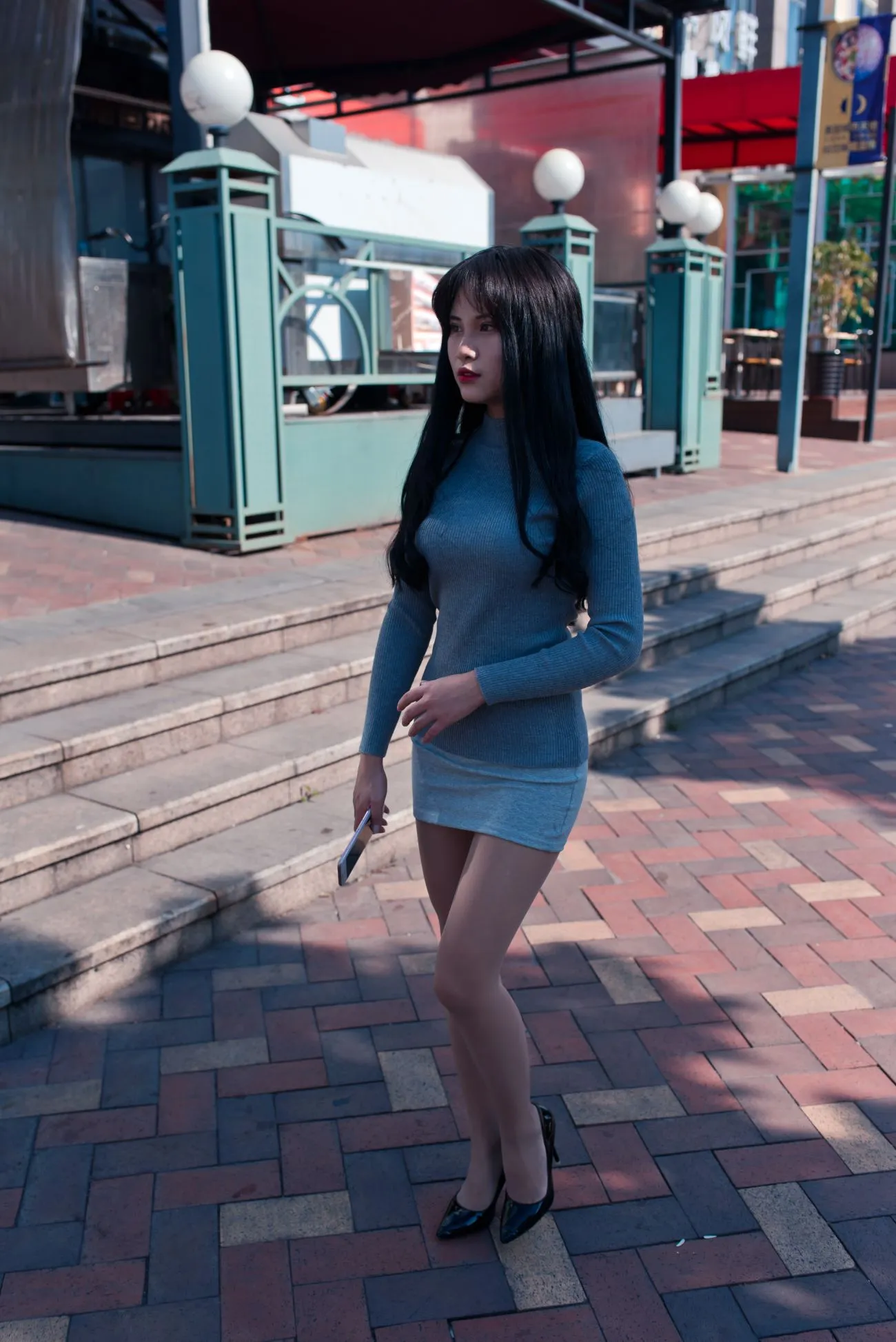 [爱美足] NO.084 休闲书屋里的短裙肉丝美女萌宝儿 街拍#[79P]-2