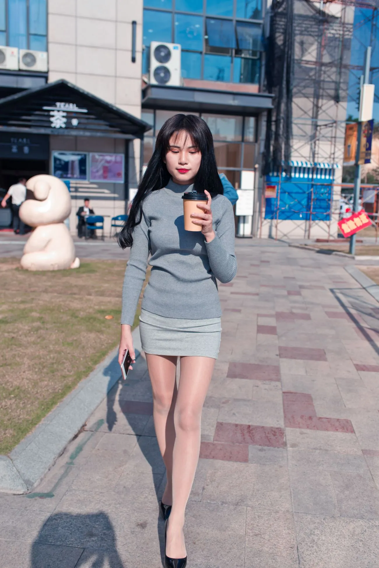 [爱美足] NO.084 休闲书屋里的短裙肉丝美女萌宝儿 街拍#[79P]-3