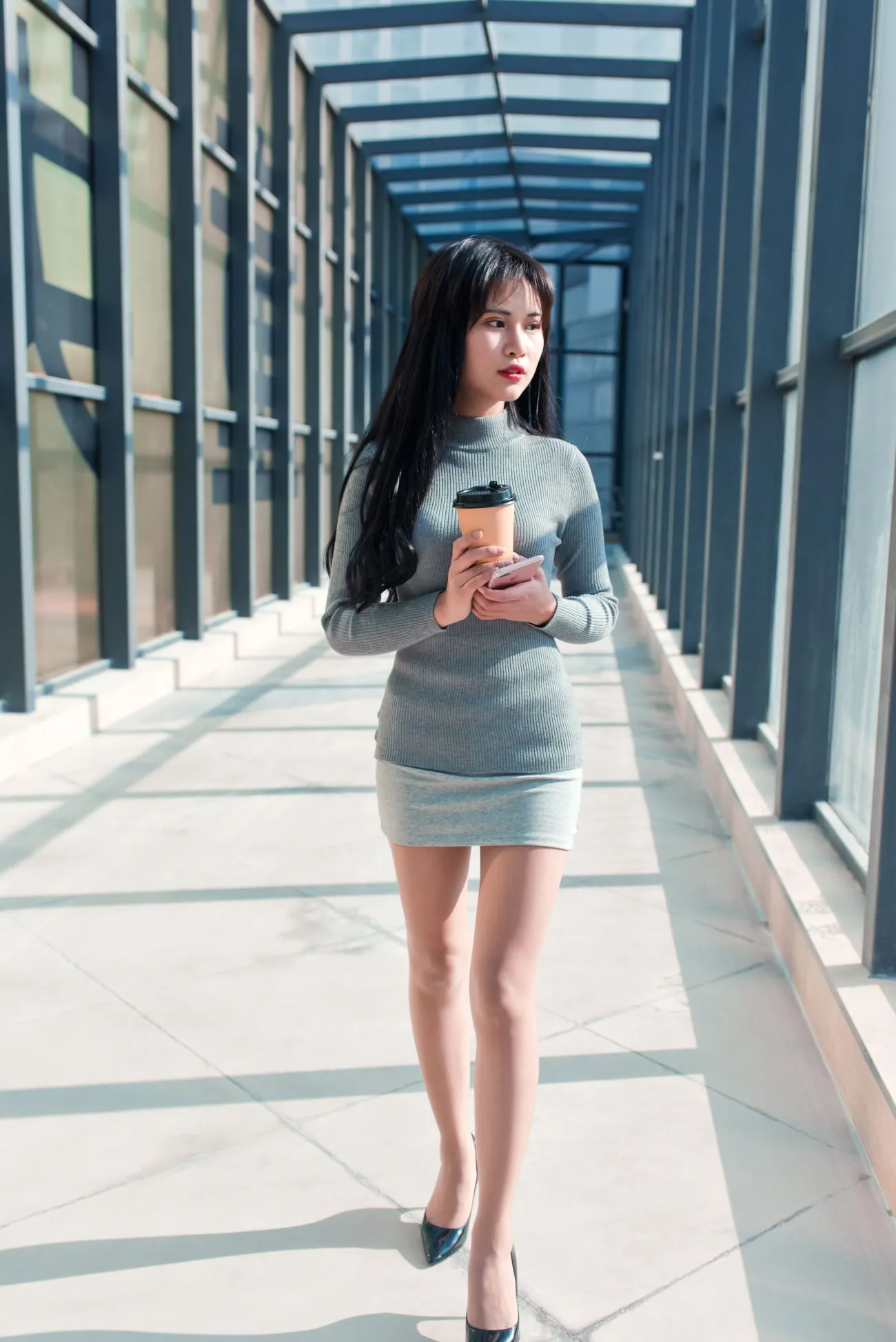 [爱美足] NO.084 休闲书屋里的短裙肉丝美女萌宝儿 街拍#[79P]-3
