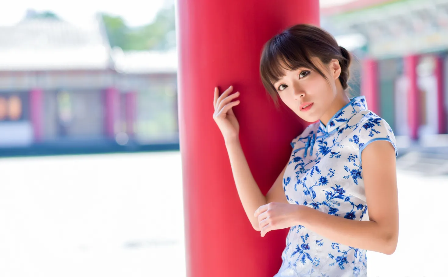 [爱美足] NO.189 繆婉瑜 碎花短旗袍高跟美腿 街拍#[68P]-2