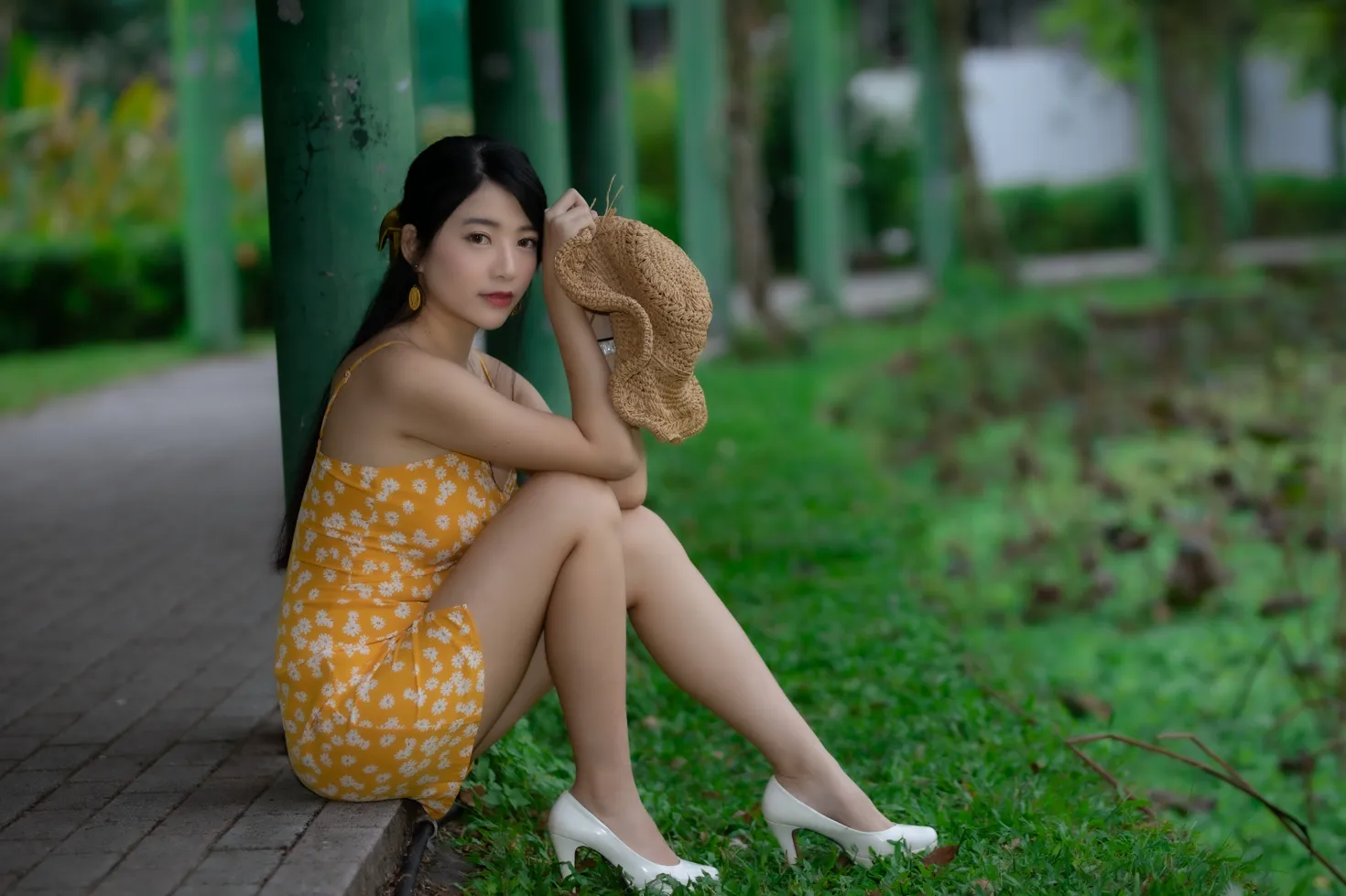 [爱美足] NO.170 湘芹 吊带连衣裙高跟美腿 街拍#[48P]-3