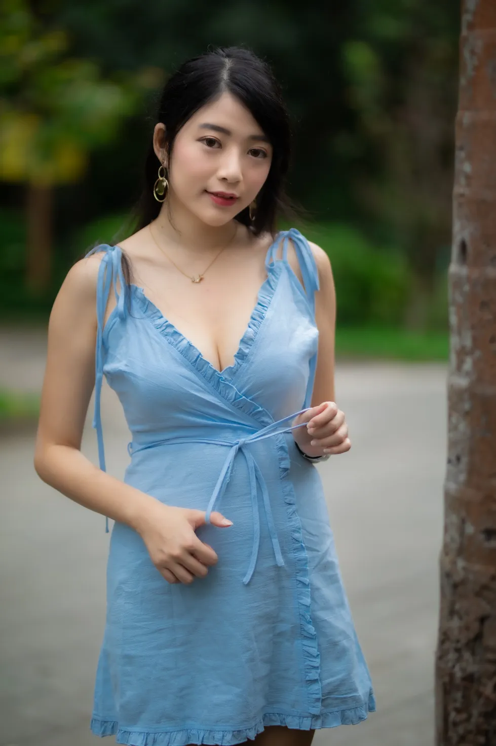 [爱美足] NO.170 湘芹 吊带连衣裙高跟美腿 街拍#[48P]-3