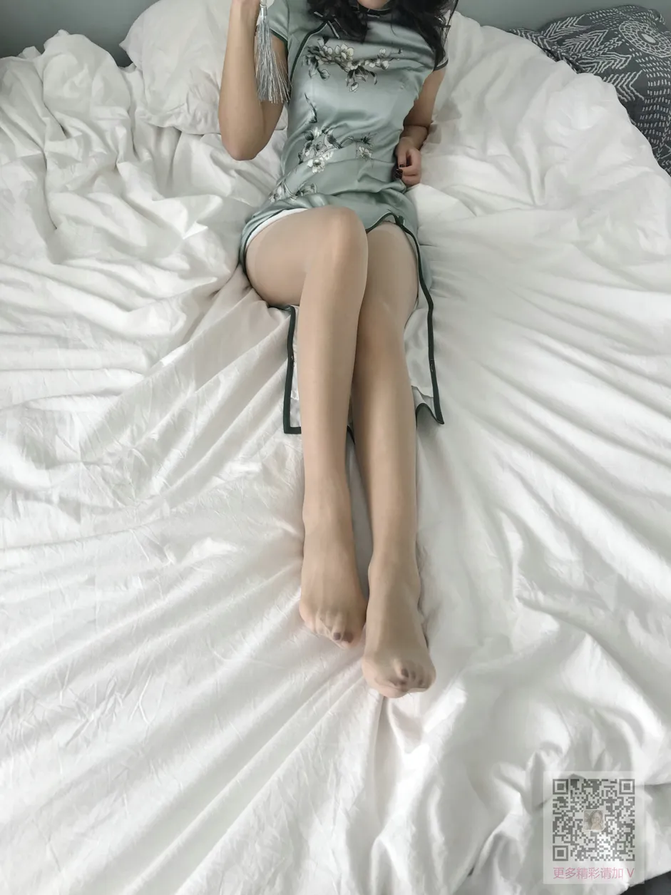 [爱美足] NO.115 Nia乔乔学姐居家性感旗袍肉丝 街拍#[64P]-2