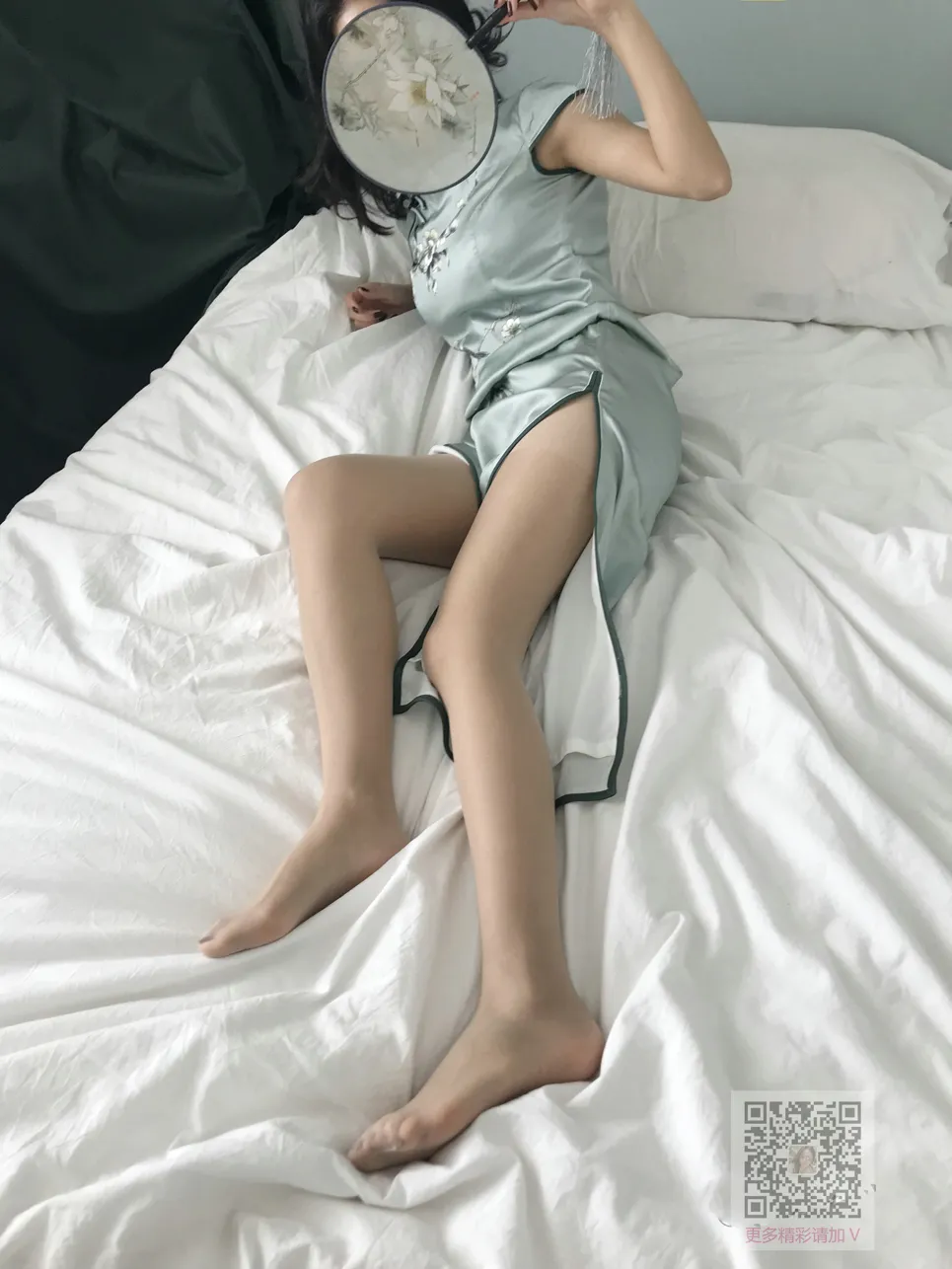 [爱美足] NO.115 Nia乔乔学姐居家性感旗袍肉丝 街拍#[64P]-7