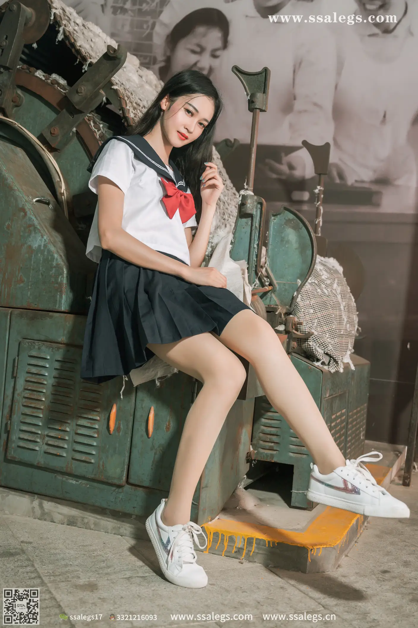 [爱美足] NO.422 漫漫白色jk制服肉丝写真(下) 丝社#[124P]-1