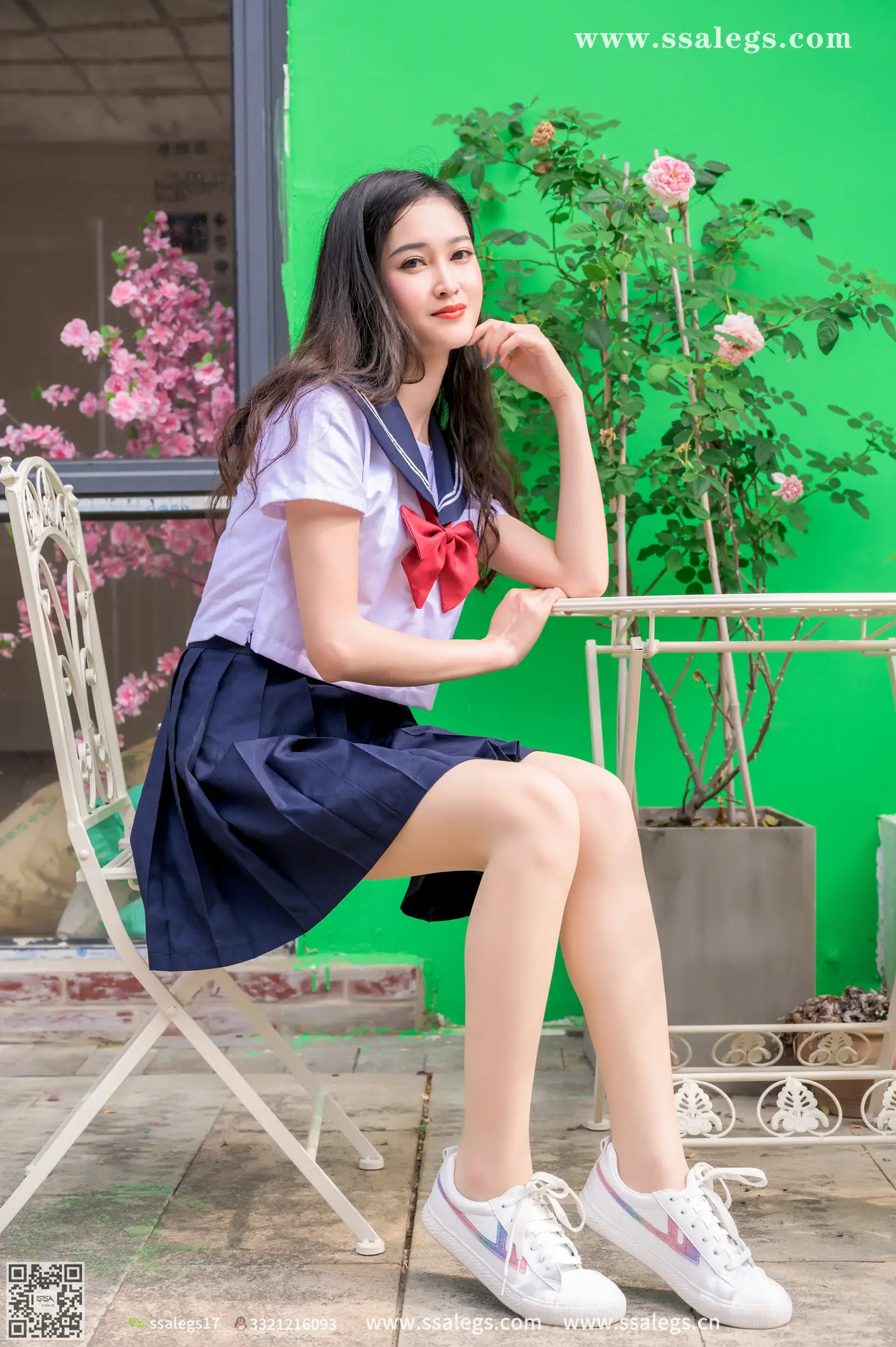 [爱美足] NO.422 漫漫白色jk制服肉丝写真(下) 丝社#[124P]-1