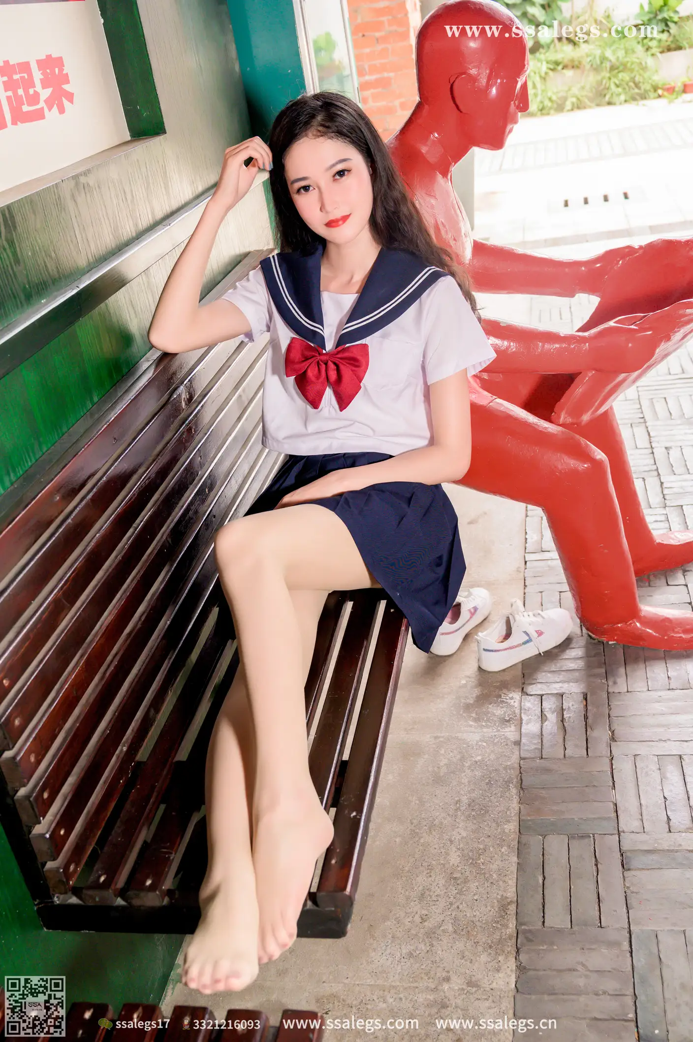 [爱美足] NO.422 漫漫白色jk制服肉丝写真(下) 丝社#[124P]-5