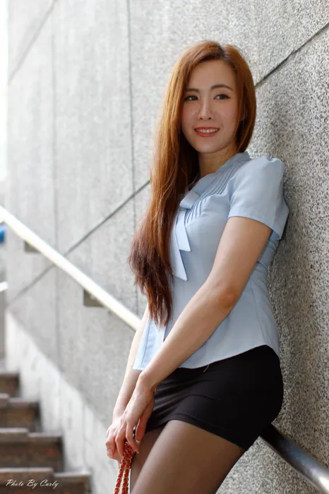 [爱美足] NO.041 Dora OL黑丝 高跟美腿旅拍 街拍#[106P]-5