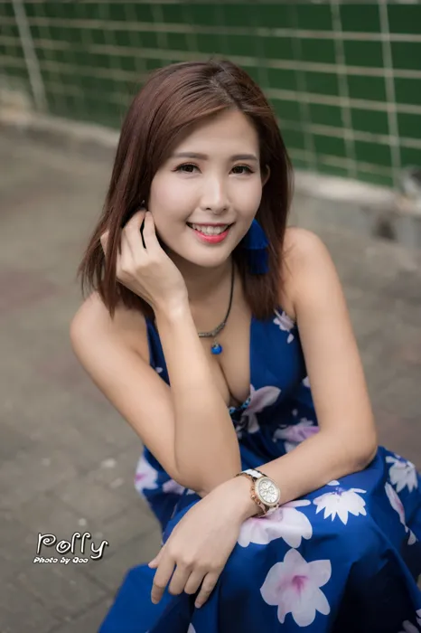 [爱美足] NO.052 Polly 高衩長裙 高跟美腿旅拍 街拍#[60P]-1