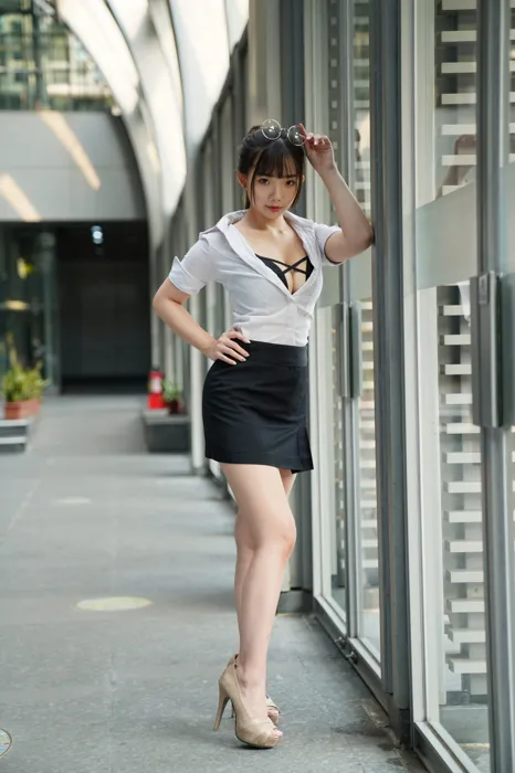 [爱美足] NO.078  陈家琳 OL短裙 高跟美腿外拍 街拍#[100P]-3