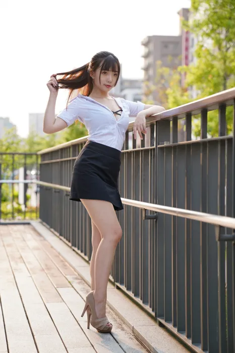 [爱美足] NO.078  陈家琳 OL短裙 高跟美腿外拍 街拍#[100P]-2
