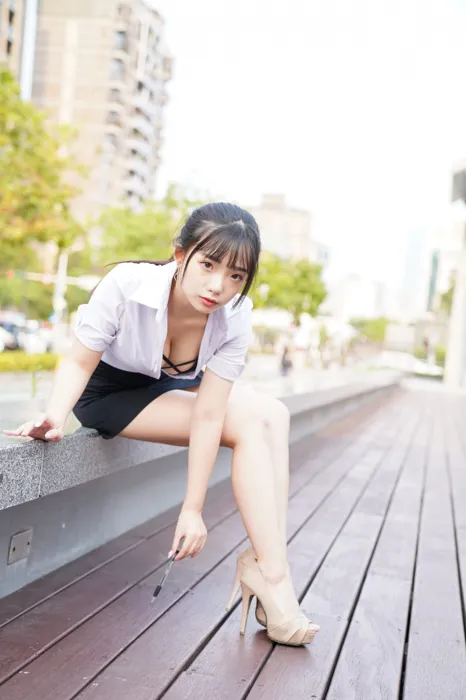 [爱美足] NO.078  陈家琳 OL短裙 高跟美腿外拍 街拍#[100P]-7