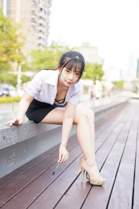 [爱美足] NO.078  陈家琳 OL短裙 高跟美腿外拍 街拍#[100P]-8