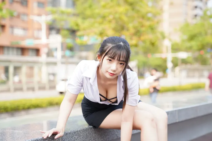 [爱美足] NO.078  陈家琳 OL短裙 高跟美腿外拍 街拍#[100P]-10