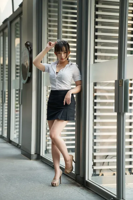 [爱美足] NO.078  陈家琳 OL短裙 高跟美腿外拍 街拍#[100P]-5