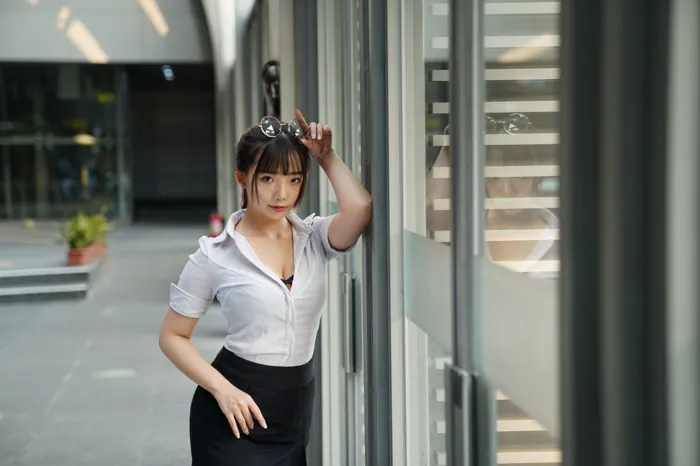 [爱美足] NO.078  陈家琳 OL短裙 高跟美腿外拍 街拍#[100P]-7