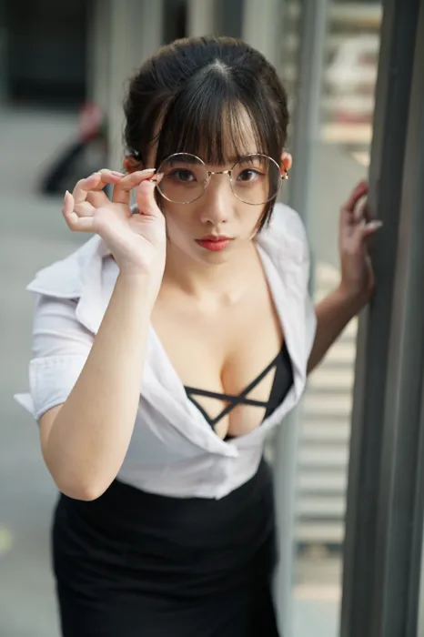 [爱美足] NO.078  陈家琳 OL短裙 高跟美腿外拍 街拍#[100P]-1