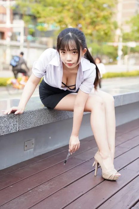 [爱美足] NO.078  陈家琳 OL短裙 高跟美腿外拍 街拍#[100P]-6