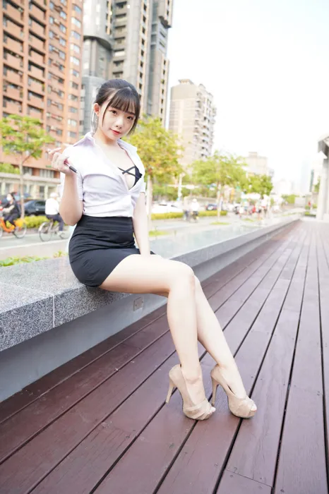 [爱美足] NO.078  陈家琳 OL短裙 高跟美腿外拍 街拍#[100P]-7