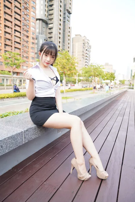 [爱美足] NO.078  陈家琳 OL短裙 高跟美腿外拍 街拍#[100P]-8