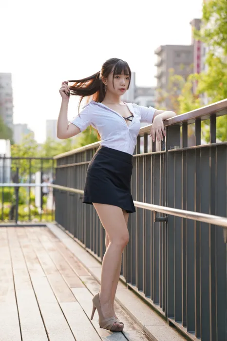 [爱美足] NO.078  陈家琳 OL短裙 高跟美腿外拍 街拍#[100P]-1