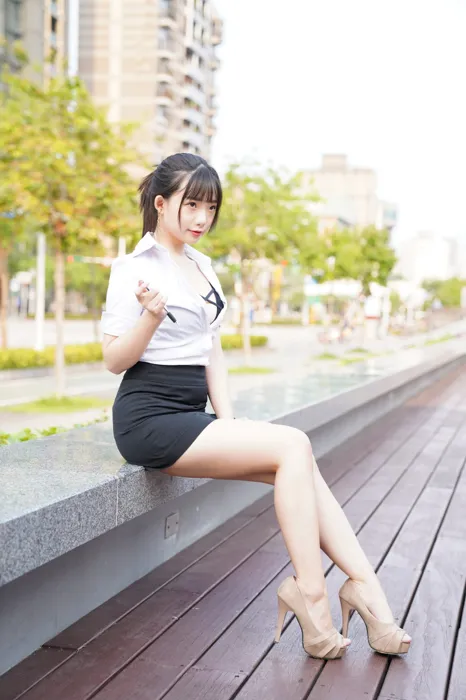 [爱美足] NO.078  陈家琳 OL短裙 高跟美腿外拍 街拍#[100P]-4