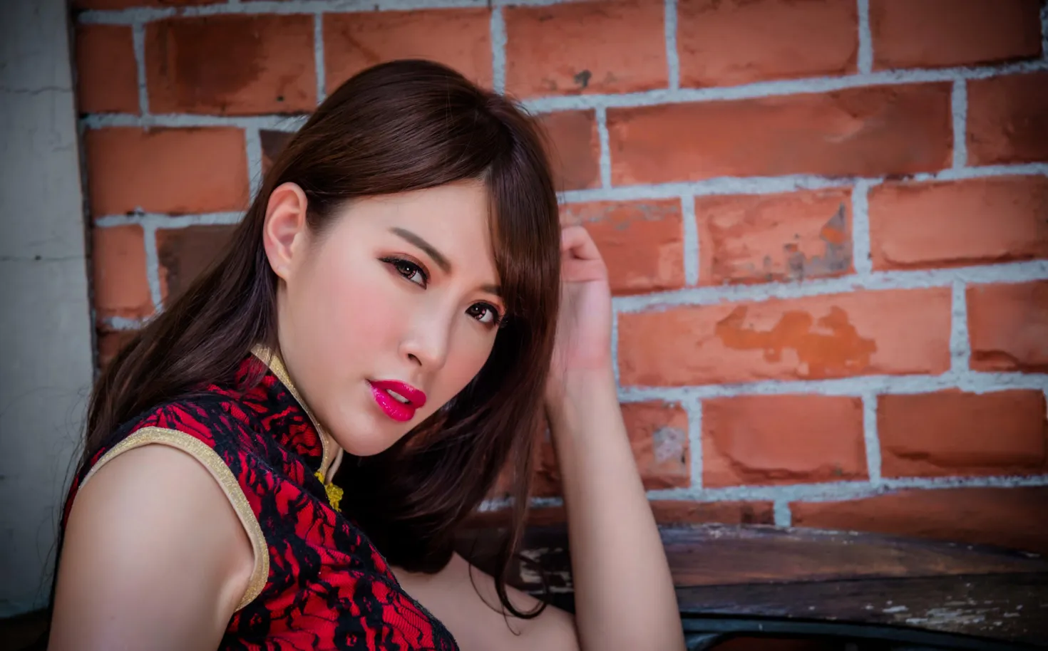 [爱美足] NO.177 邬育锜 红花短旗袍高跟美腿 街拍#[105P]-3