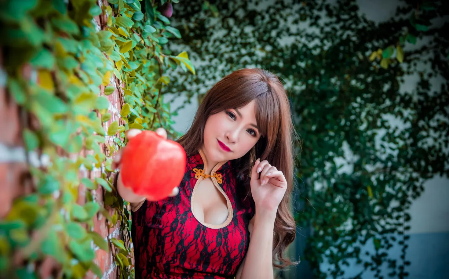 [爱美足] NO.177 邬育锜 红花短旗袍高跟美腿 街拍#[105P]-2
