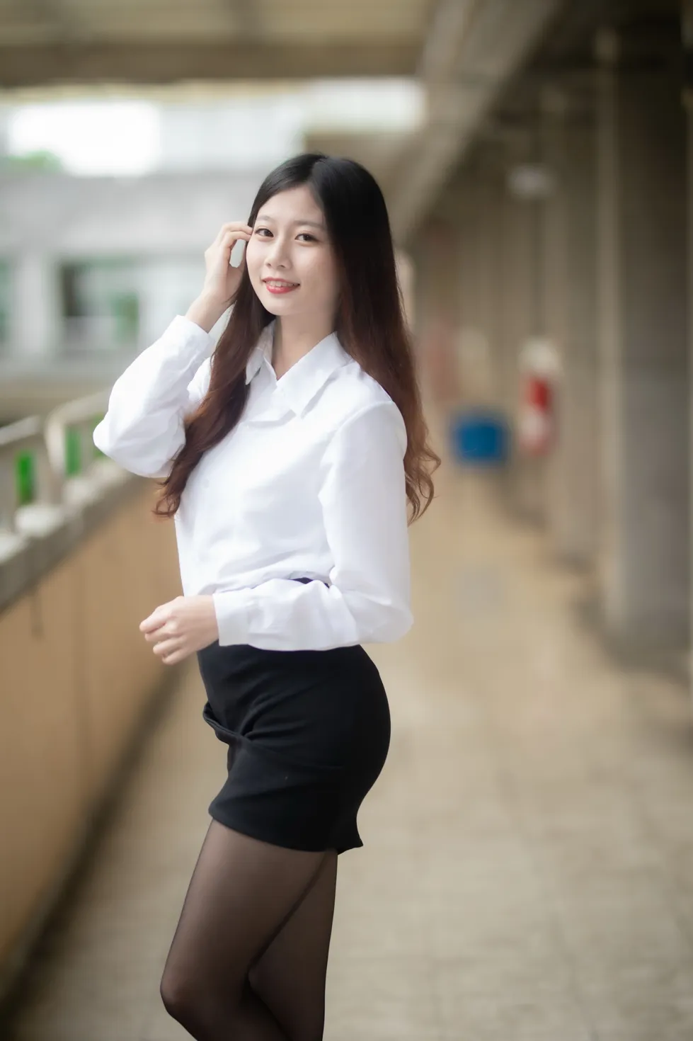 [爱美足] NO.128 Dolly Liu OL黑丝高跟美腿 街拍#[31P]-3