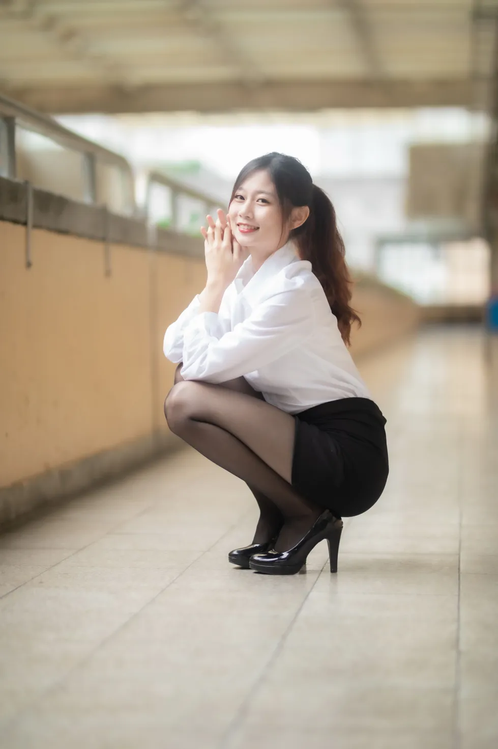 [爱美足] NO.128 Dolly Liu OL黑丝高跟美腿 街拍#[31P]-9