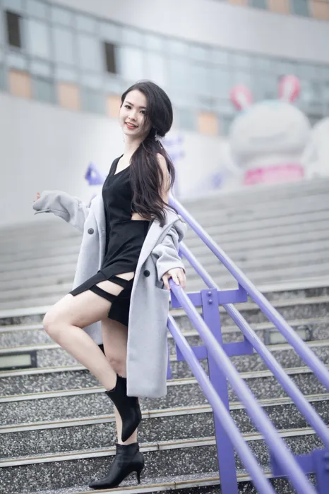 [爱美足] NO.062  杨宓凌 包臀裙更显性感 街拍#[100P]-2