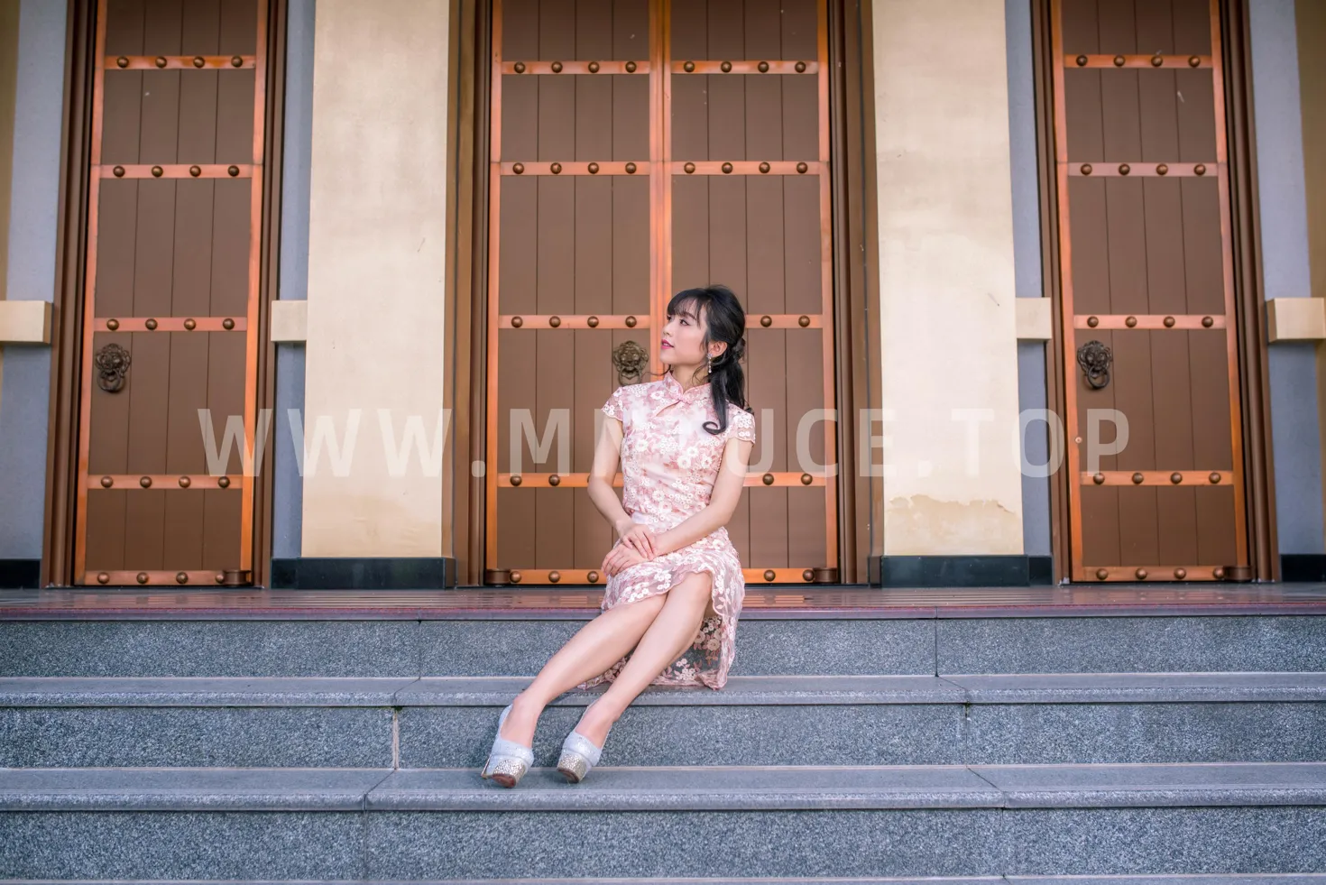 [爱美足] NO.188 余宸 旗袍高跟美腿 街拍#[88P]-5