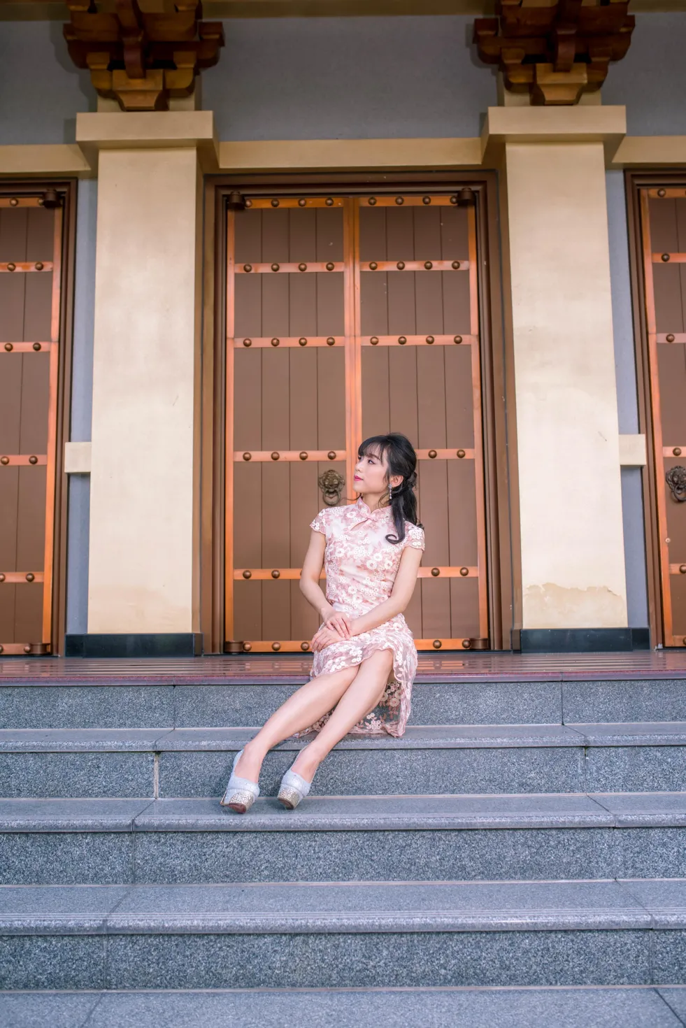 [爱美足] NO.188 余宸 旗袍高跟美腿 街拍#[88P]-6
