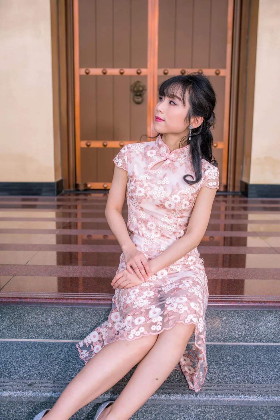[爱美足] NO.188 余宸 旗袍高跟美腿 街拍#[88P]-7