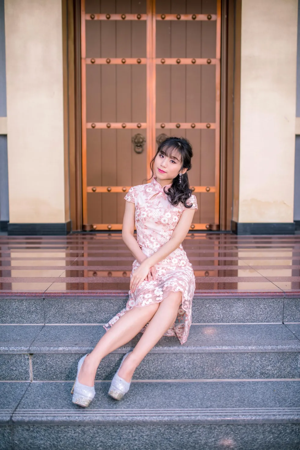 [爱美足] NO.188 余宸 旗袍高跟美腿 街拍#[88P]-10