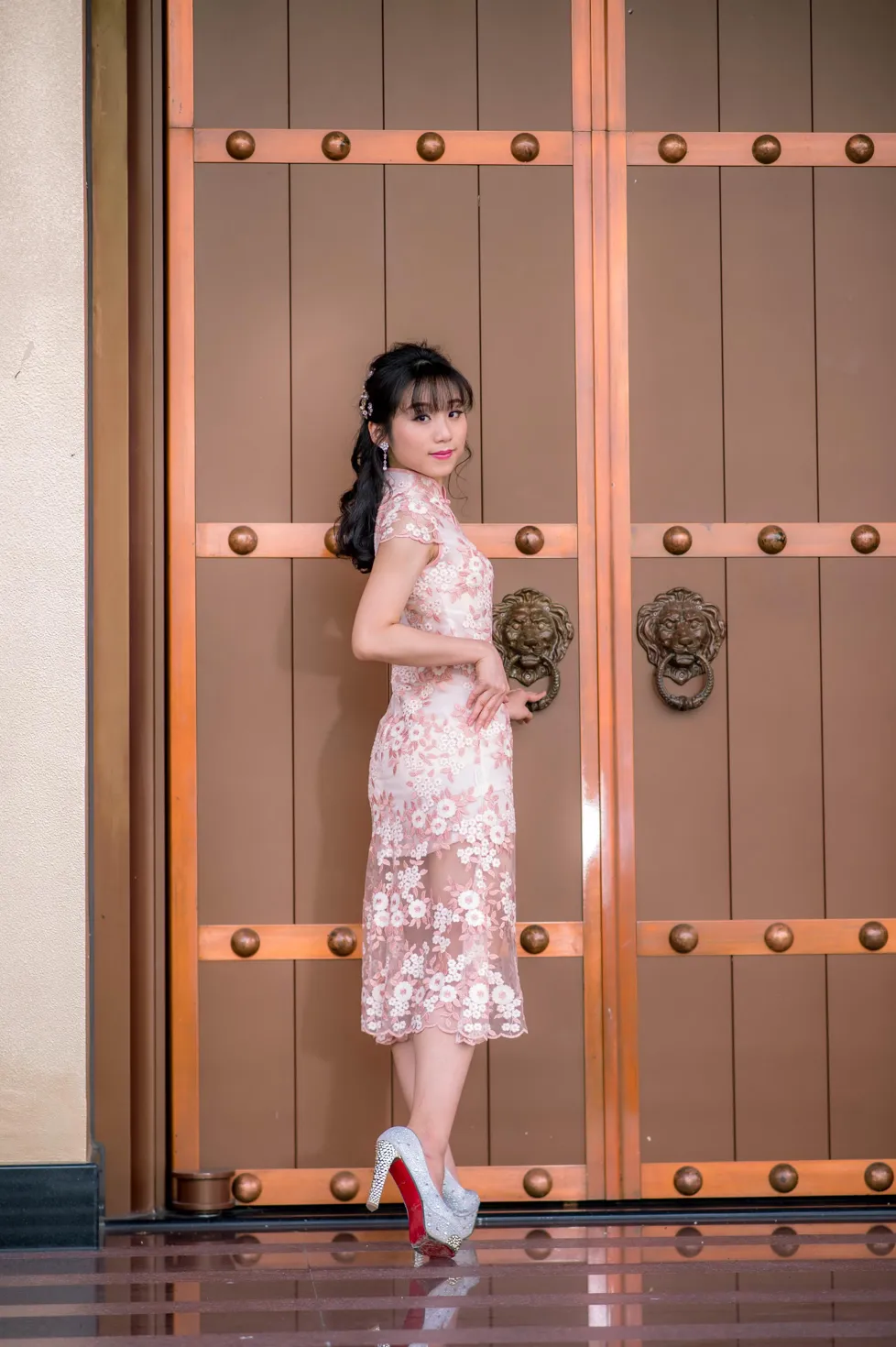 [爱美足] NO.188 余宸 旗袍高跟美腿 街拍#[88P]-1