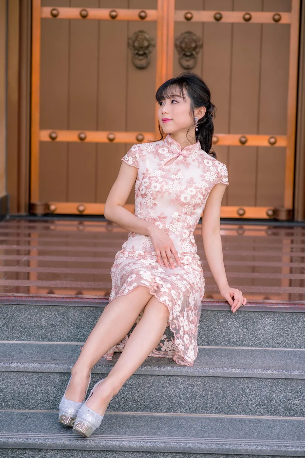 [爱美足] NO.188 余宸 旗袍高跟美腿 街拍#[88P]-8
