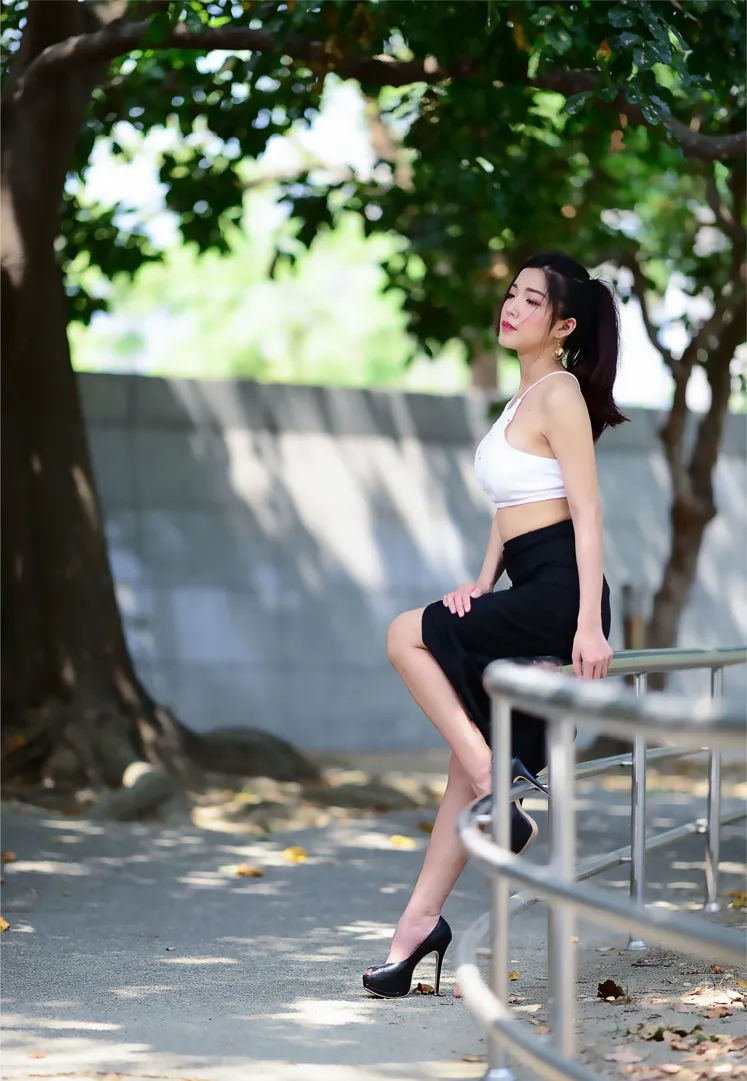 [爱美足] NO.162 莎莎 露肚高叉长裙高跟美腿 街拍#[105P]-2