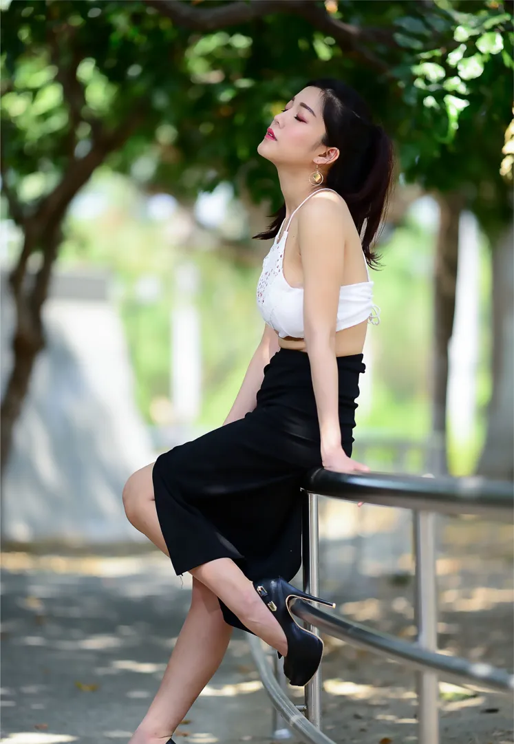 [爱美足] NO.162 莎莎 露肚高叉长裙高跟美腿 街拍#[105P]-4