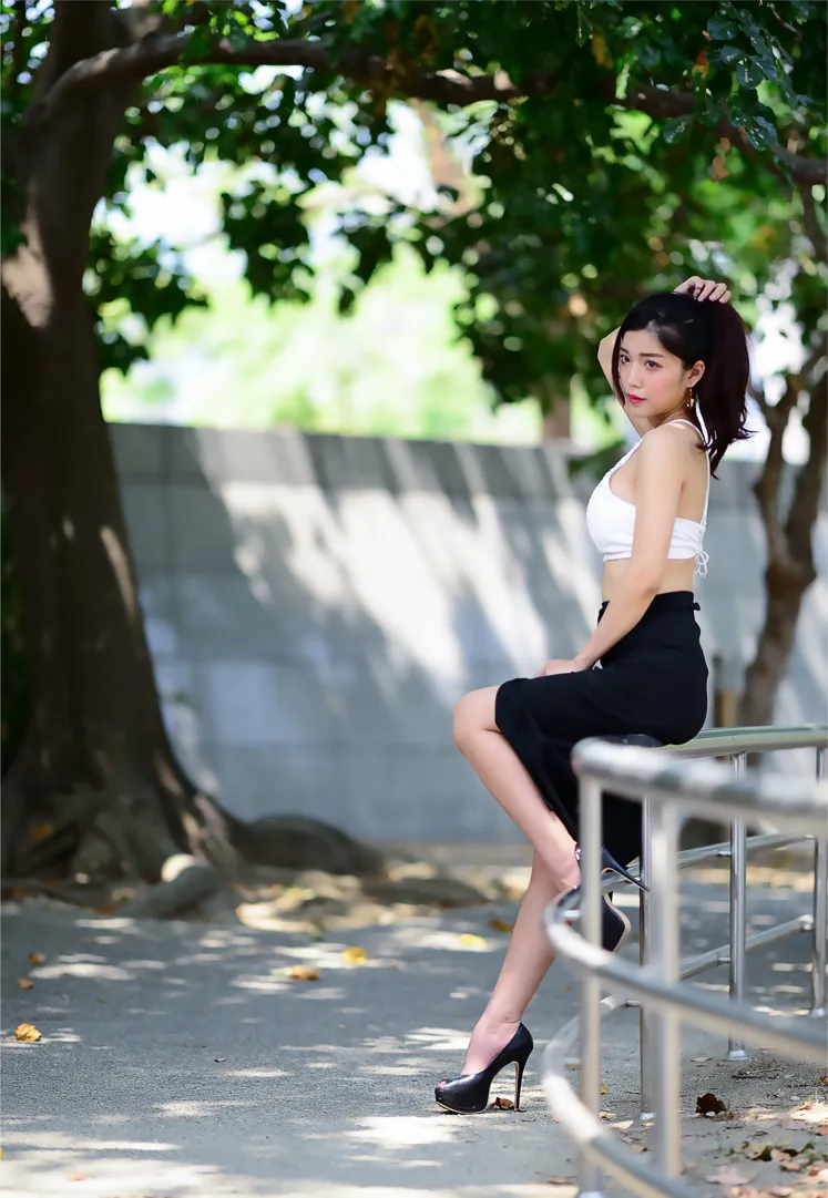 [爱美足] NO.162 莎莎 露肚高叉长裙高跟美腿 街拍#[105P]-4