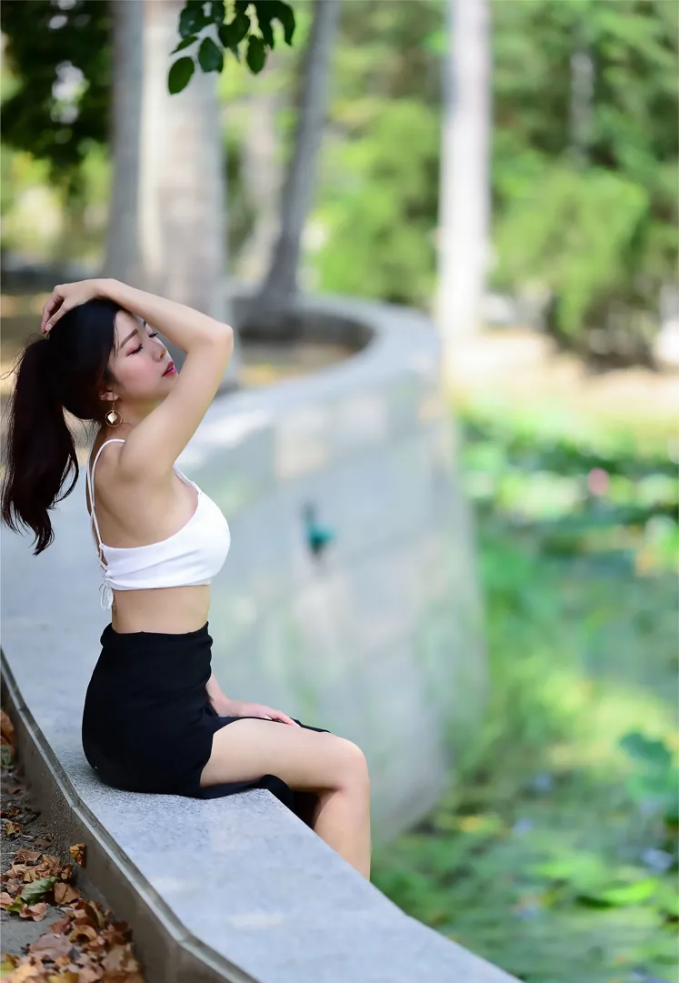 [爱美足] NO.162 莎莎 露肚高叉长裙高跟美腿 街拍#[105P]-6