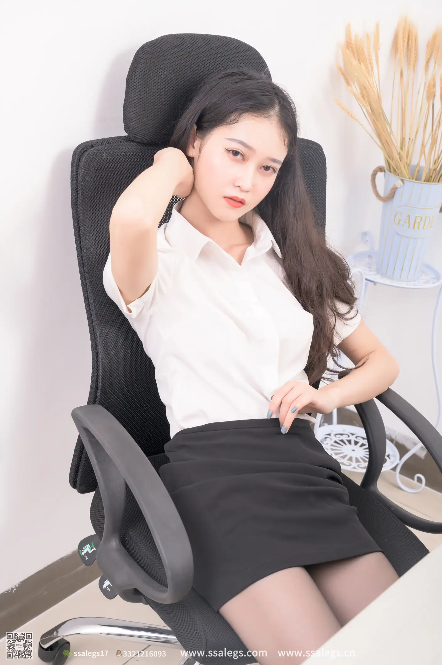 [爱美足] NO.504 漫漫 职业装黑丝袜写真（下) 丝社#[98P]-7