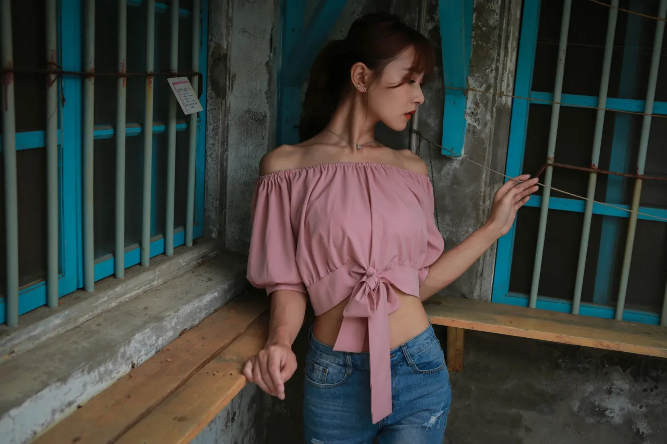 [爱美足] NO.103 郭思敏 唯美牛仔裤高跟 街拍#[48P]-6