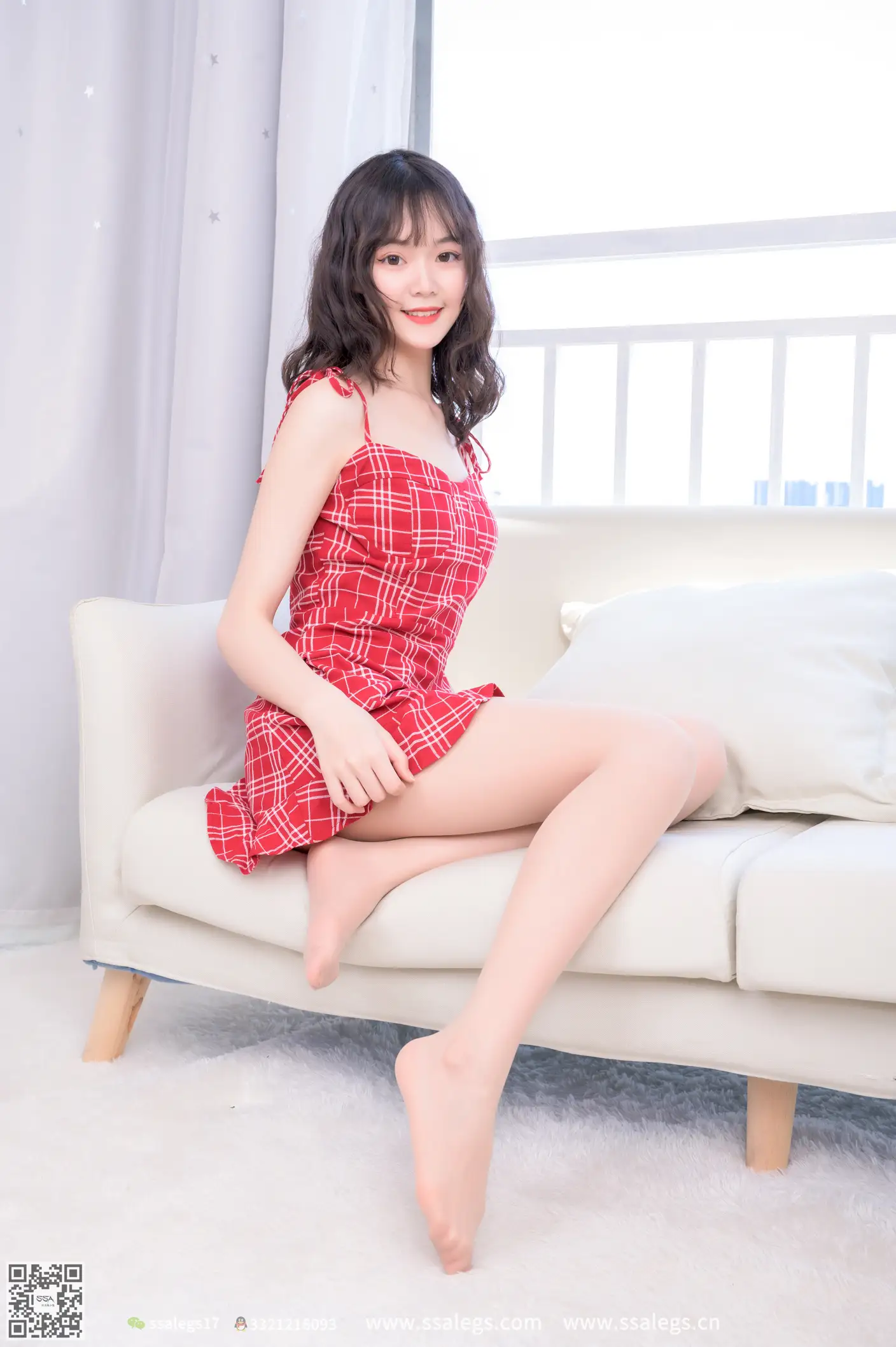 [爱美足] NO.416 阳阳我的红格子短裙(下) 丝社#[112P]-4